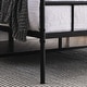 preview thumbnail 5 of 8, Minimalist Metal Bed Frame Iron Slat Support Metal Platform Bed Frame for Bedroom Dorm, Square Tube Frame Design, King, Black