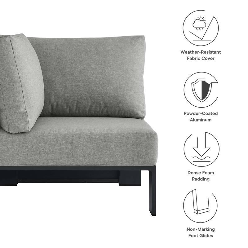 Tahoe Patio Aluminum Modular Corner Chair