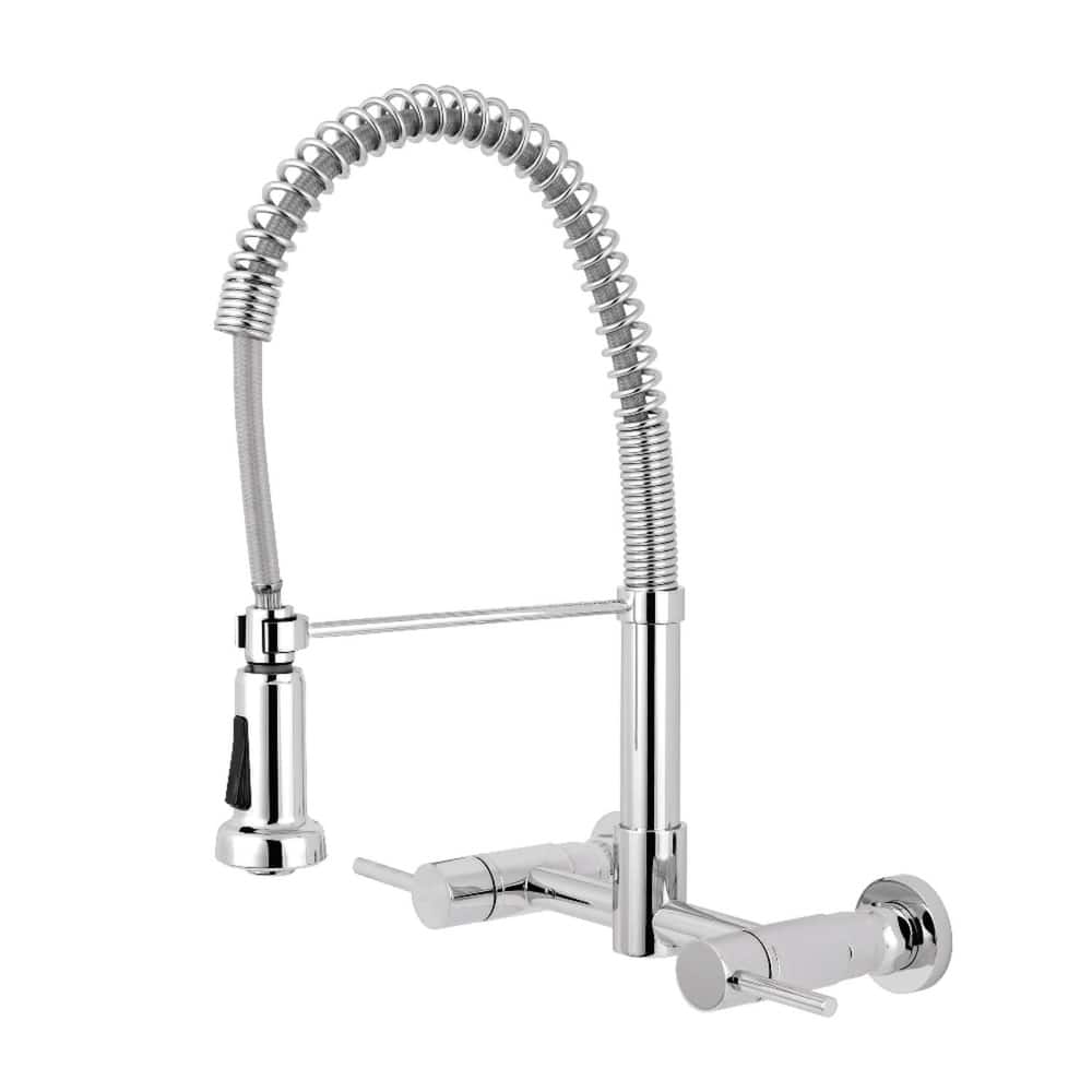 Kingston Brass Concord 1.8 GPM Wall Mounted Bridge Pre-Rinse Kitchen