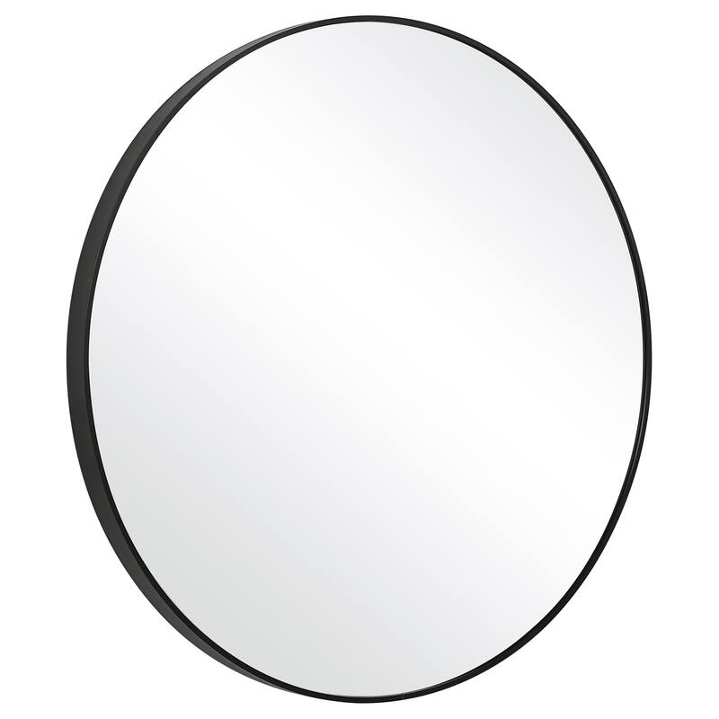 Copper Grove Aluminum Thin-framed Round Mirror