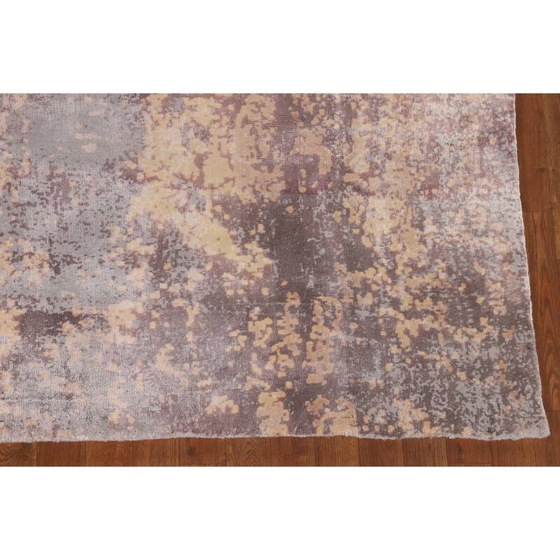 Multi-Color Modern Abstract Oriental Area Rug Handmade Wool Carpet - 6'7"x 9'10"