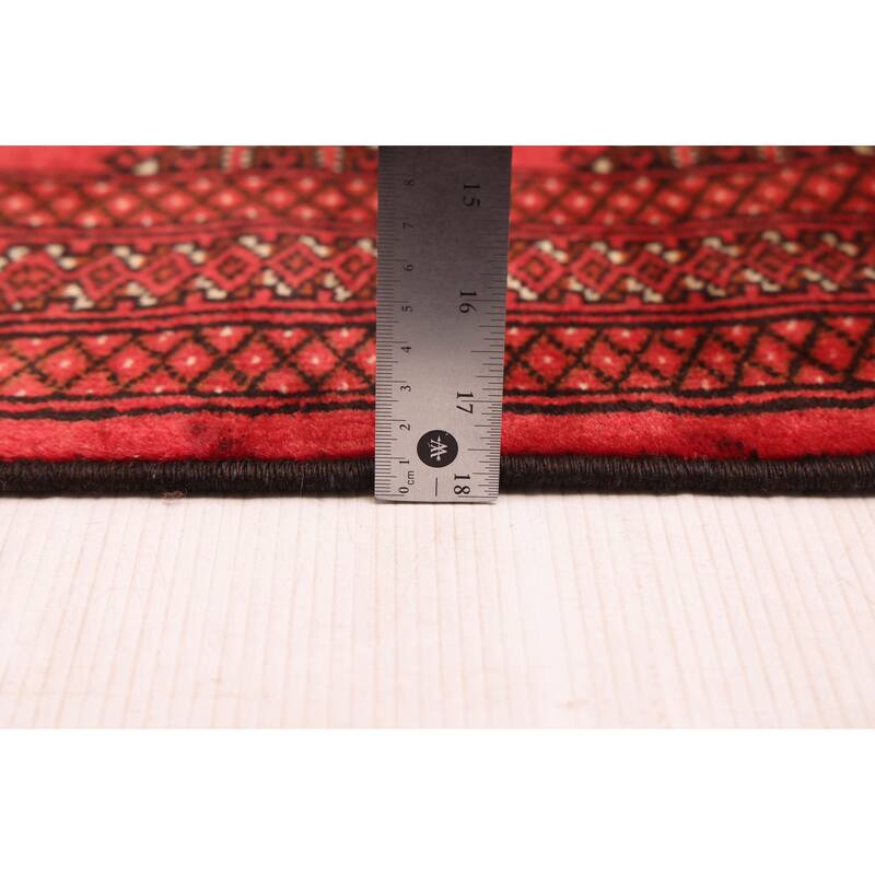 ECARPETGALLERY Hand-knotted Teimani Red Wool Rug - 3'2 x 4'10