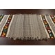 preview thumbnail 13 of 16, Tribal Chevron Style Moroccan Oriental Runner Rug Wool Hand-hooked - 4'5" x 10'8"