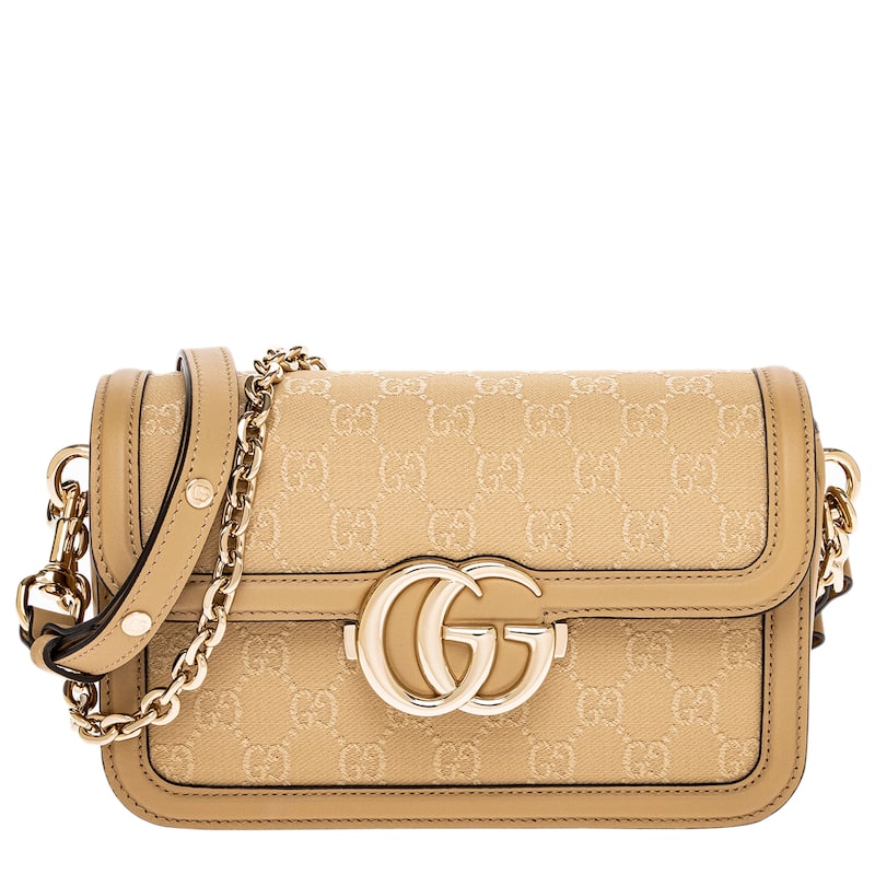 Gucci Go Small Shoulder Bag - Beige