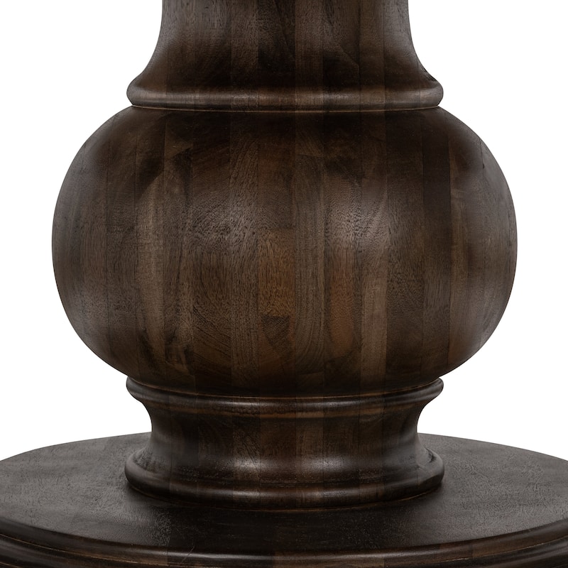 Classic Home Brookside 72" Mango Wood Round Dining Table