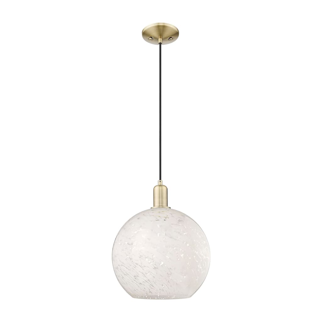 Innovations Lighting Endless Possibilities Arcadia - White Mouchette - 1 Light 12" Cord Hung Mini Pendant