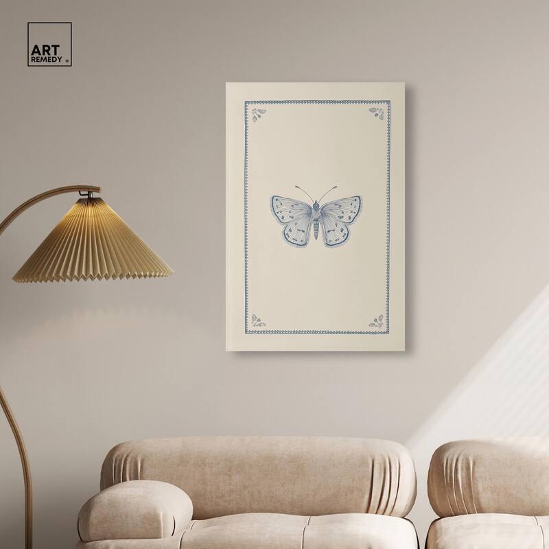 Blue Butterfly II Canvas by Art Remedy, Gallery Wrapped