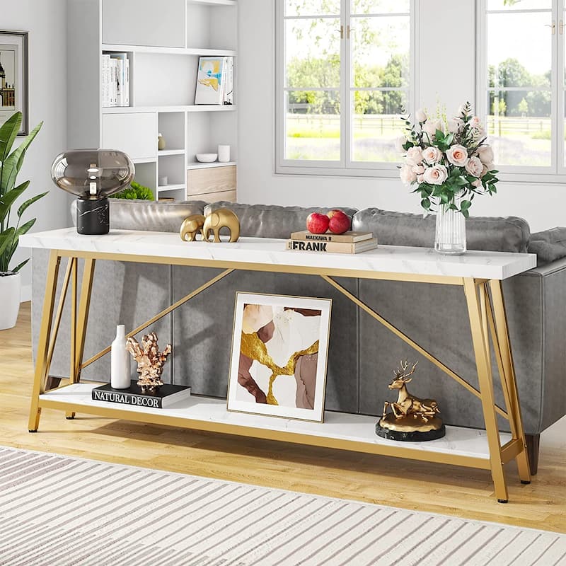 70.9 Inches Entry Console Table, Long Sofa Table