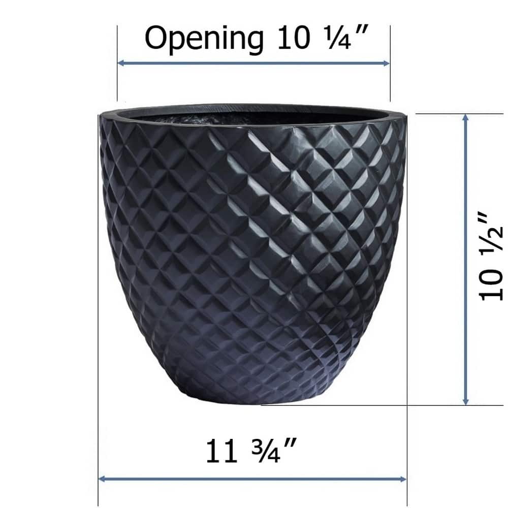 DreamPatio Irvine 1-Piece Fiberstone Pineapple Planter for Indoor/Outdoor