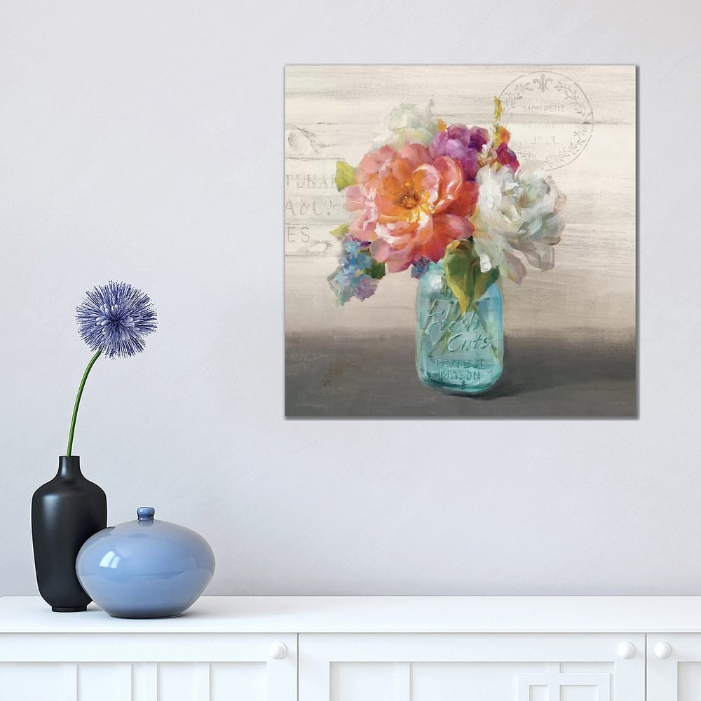 iCanvas "French Cottage Bouquet I" by Danhui Nai Canvas Print