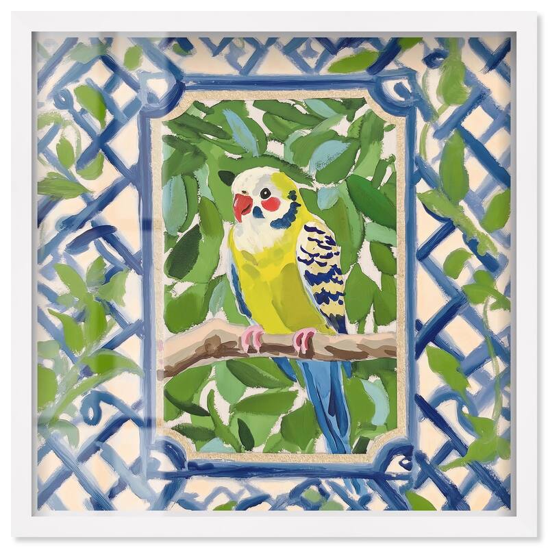 Garden Gate I Shadowbox by Art Remedy - White - 20" x 20"