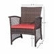 preview thumbnail 27 of 46, Madison Outdoor 4-Piece Rattan Patio Furniture Chat Set with Cushions