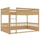preview thumbnail 11 of 11, Wooden Bunk Bed with Ladder, Guardrails, and Detachable Design for Kids or Guest Room