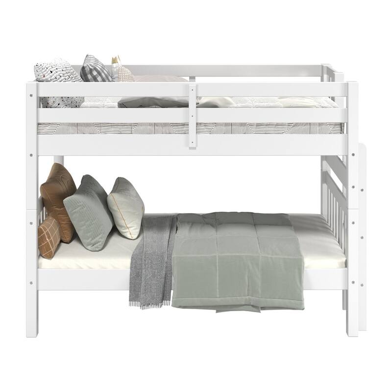 Taylor & Olive Trillium Twin over Twin Bunk Bed with End Ladder