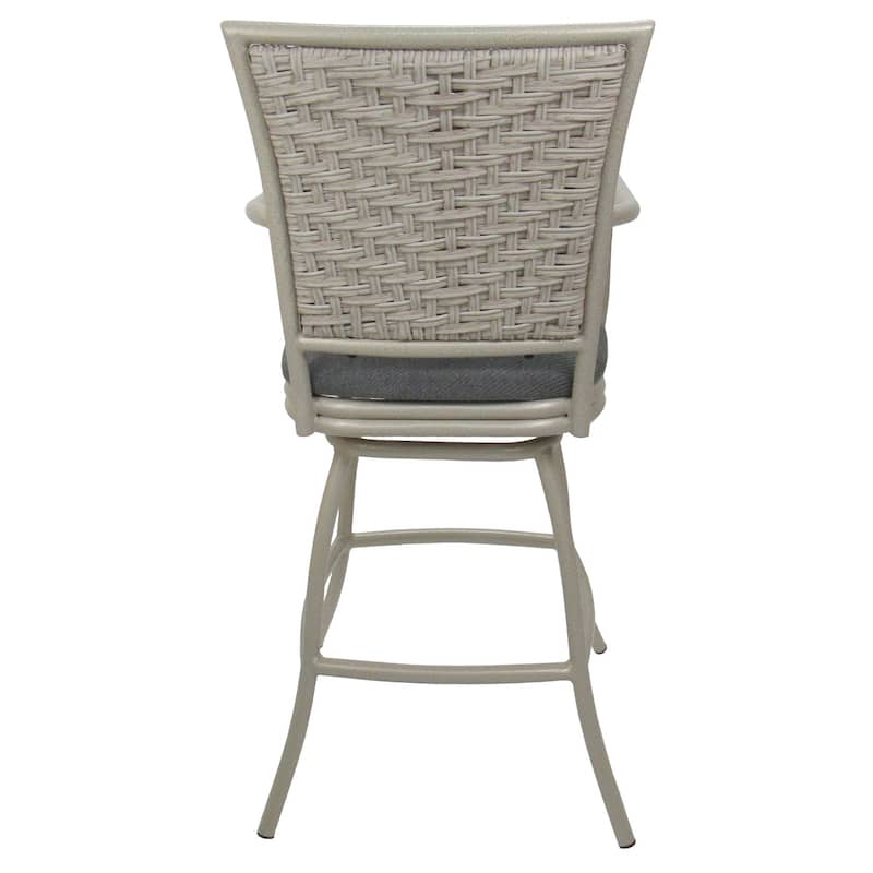 Outdoor/Indoor Metal Pub Set - Erin 30" Swivel Bar Stools - 30" Seat Bar Height