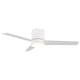 preview thumbnail 5 of 74, 48 inch Modern 3-Blade Wooden Flush Mount Ceiling Fans with Light and Remote