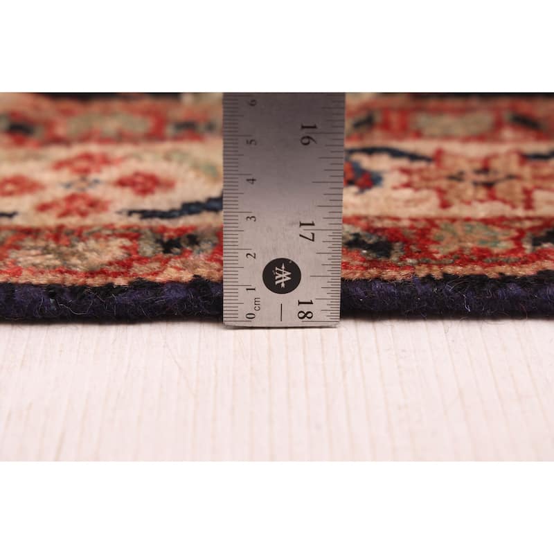 ECARPETGALLERY Hand-knotted Andelz Navy Wool Rug - 2'8 x 8'1