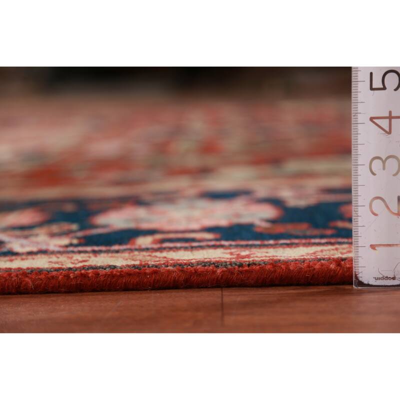 Geometric Heriz Serapi Oriental Rug Living Room Handmade Wool Carpet - 8'10" x 11'11"