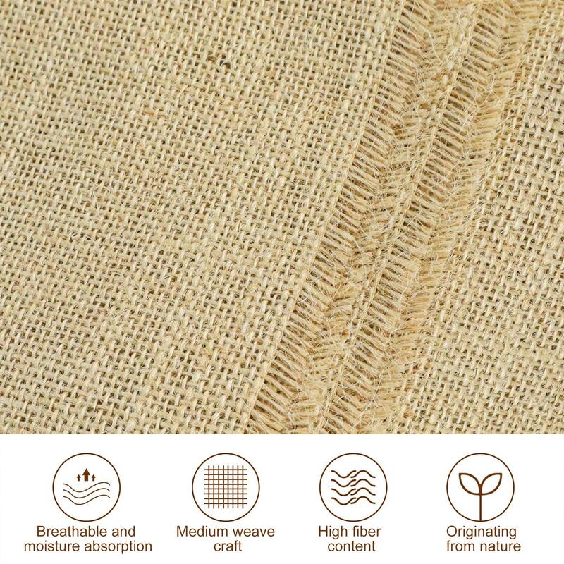 3.3 ft. x 100 ft. Economy 5.8 oz. Natural Burlap Fabric - Versatile Weed Barrier, Raised Bed Liner (100 Foot Roll)