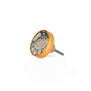 Mascot Hardware Faux Crocodil Effect Magenta Leatherier Cabinet Knob ... image.