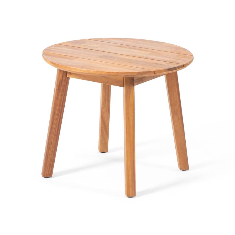 Brooklyn Outdoor Acacia Wood Side Table by Christopher Knight Home - 22.00" L x 22.00" W x 18.00" D