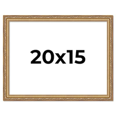 20x15 Frame Red Solid Wood Picture Frame Width 1.75 Inches | Interior Frame Depth 1 13/16 Inches
