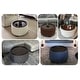 preview thumbnail 14 of 17, Huimo Modern round wooden tray Ottoman with Storage