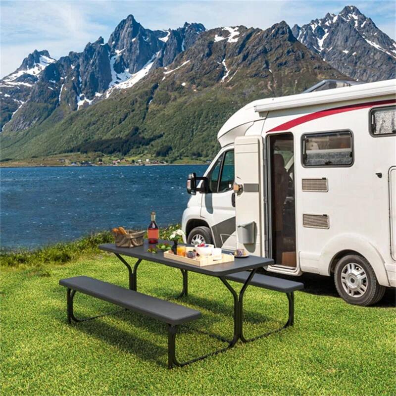 6 - Person 72'' Long Picnic Table - N/A