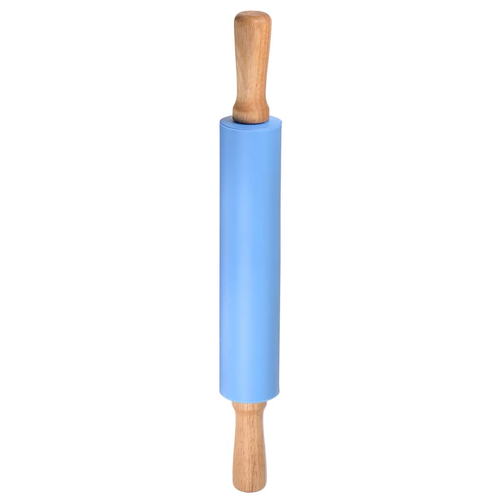 Silicone Rolling Pins for Baking 43cm x 5.2cm Blue