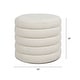 preview thumbnail 4 of 7, Jennifer Taylor Home Fuji 19" Upholstered Tufted Round Storage Ottoman