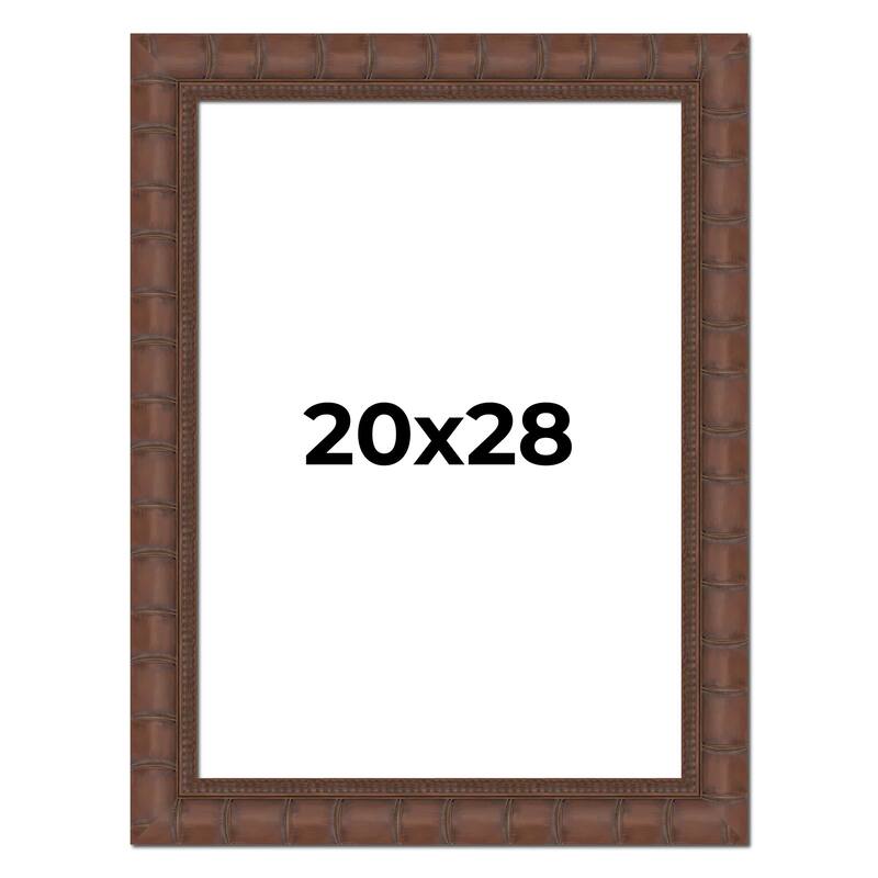 20x28 Frame Pewter Solid Wood Picture Frame Width 1.625 Inches | Interior Frame Depth 0.6875 Inches