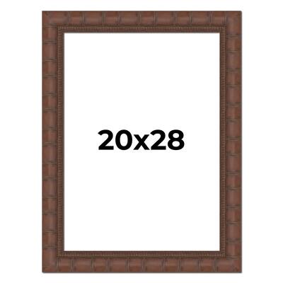 20x28 Frame Pewter Solid Wood Picture Frame Width 1.625 Inches | Interior Frame Depth 0.6875 Inches