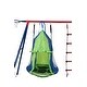 preview thumbnail 7 of 7, Interesting four function swingset with net swing and face to face metal plastic safe swing seat for age 3+