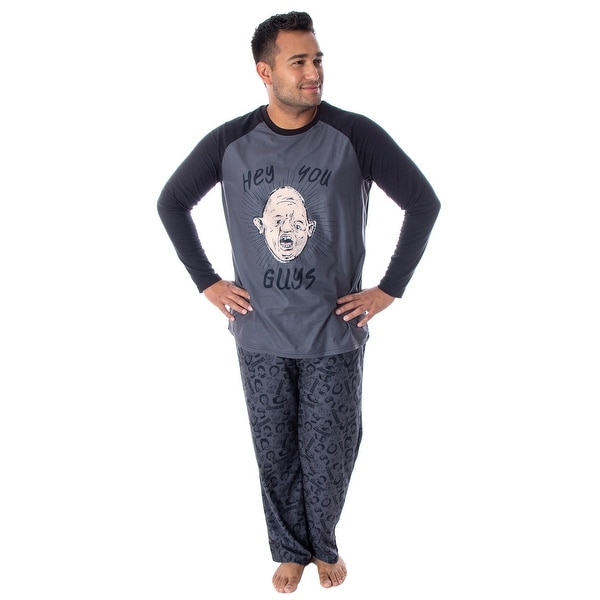 The Goonies Men S Sloth Hey You Guys Super Soft Raglan Shirt And Pants 2 Piece Pajama Set Overstock