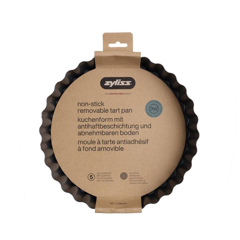 Zyliss Non-Stick Removable Base Tart Pan 10in