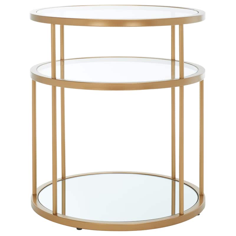 SAFAVIEH Zada 3 Shelf Accent Table - 20" L x 20" D x 23" H - 20Wx20Dx23H