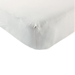 Touched by Nature Baby Organic Cotton Crib Sheet, Light Gray, One Size - Light Gray - One Size