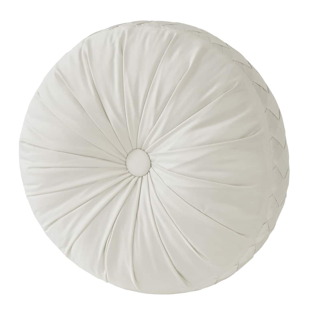 J. Queen New York Brilliance Tufted Round Decorative Throw Pillow