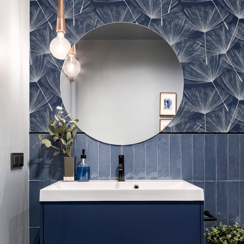 Arthouse Kazue Metallic Dandelion Wallpaper