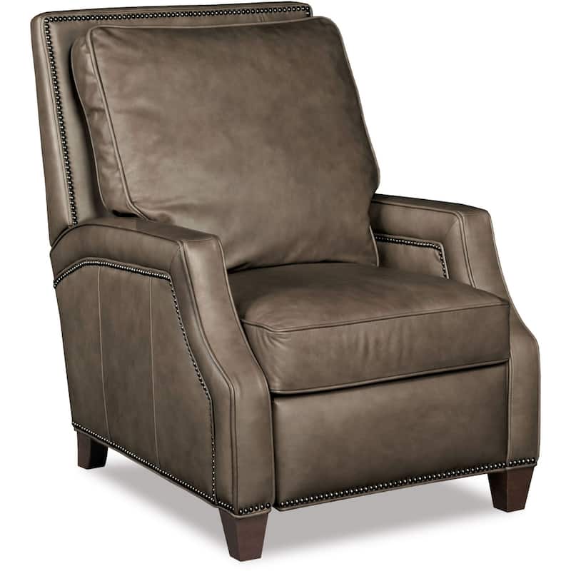 Hooker Furniture 29-1/2 Inch Wide Leather Recliner from the Caleigh - Aspen Grey