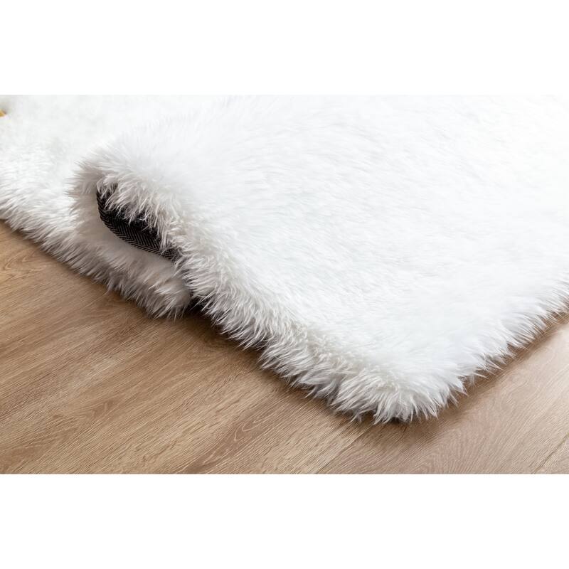 Flokati Shag Collection 5x7 Area Rug - 5' x 7' - 5' X 7'