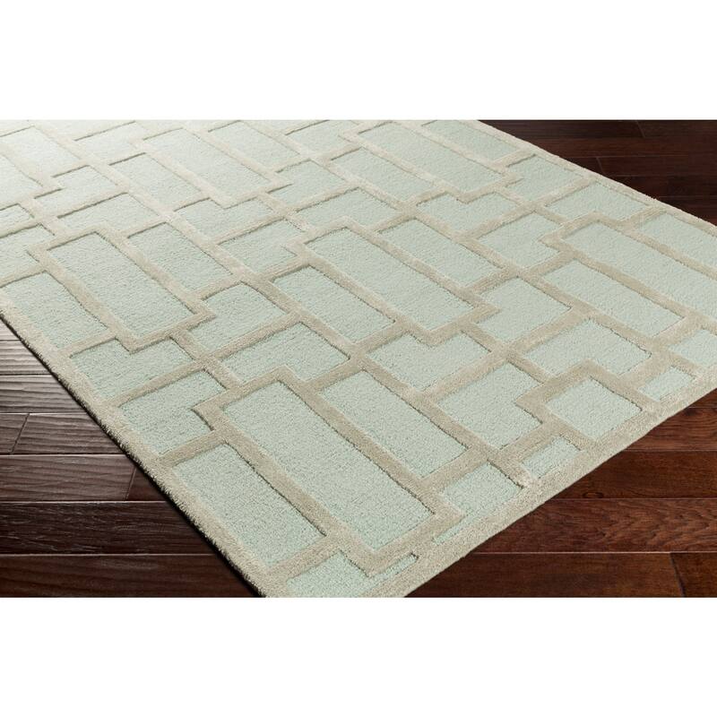 Hand-tufted Thaxted Geometric Wool & Viscose Rug
