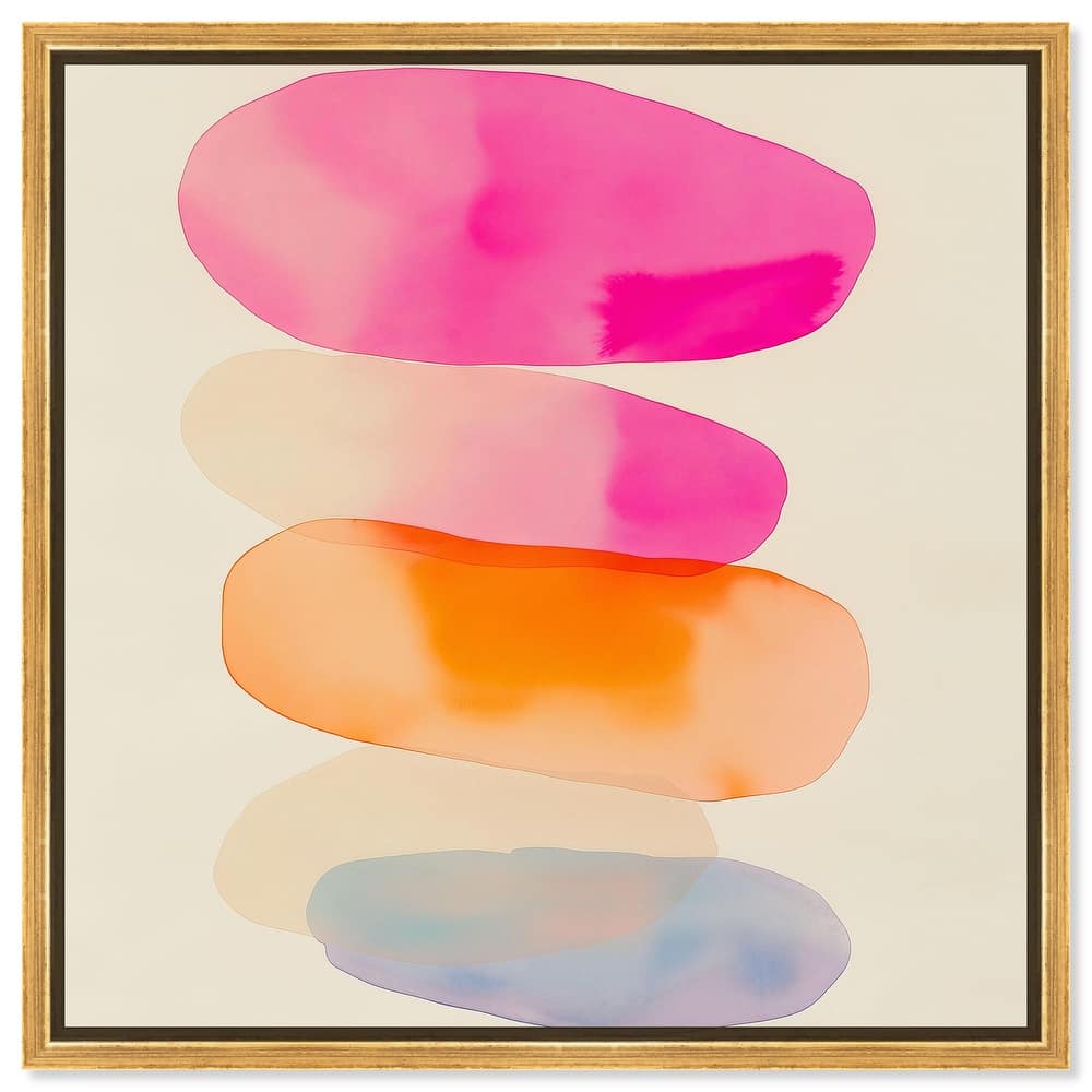 Pebble Palette Canvas by Art Remedy