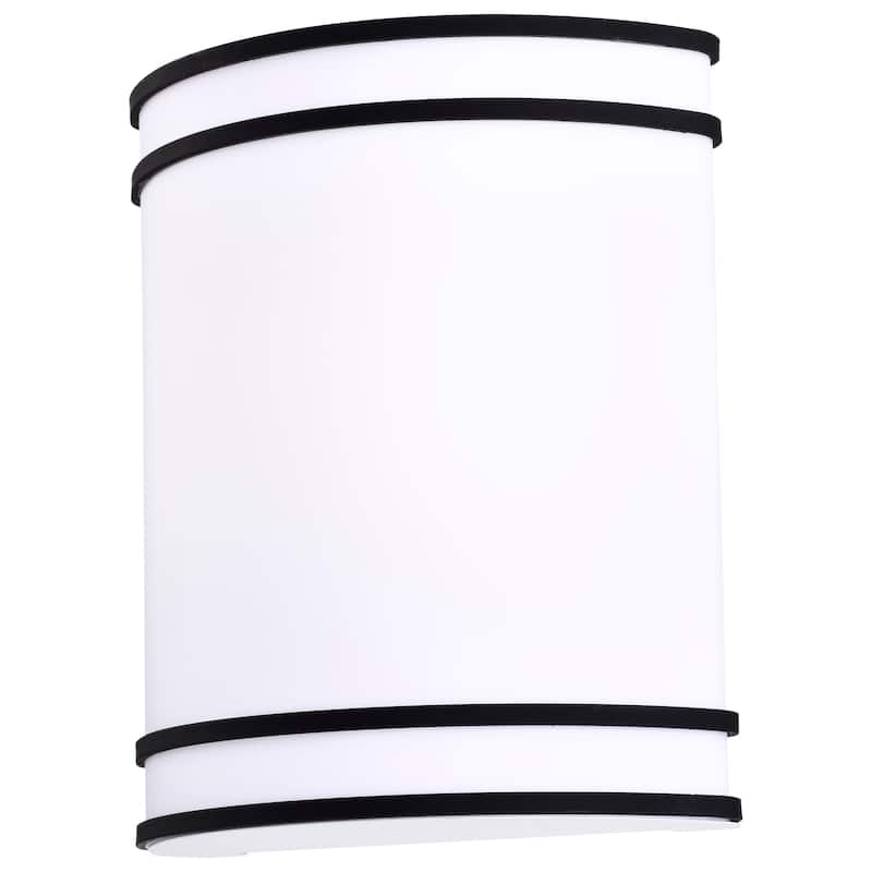 Glamour LED Wall Sconce Black Finish CCT Selectable 3K/4K/5K