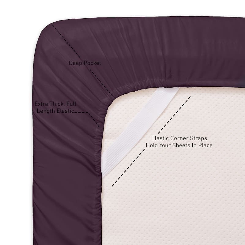 Sweet Home Collection Triple Stitch 4-piece Bed Sheet Set