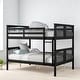preview thumbnail 1 of 30, Full Over Full Bunk Bed with Convertible Design, Wooden Frame with Guardrails, No Box Spring Required,Guest Room Furniture