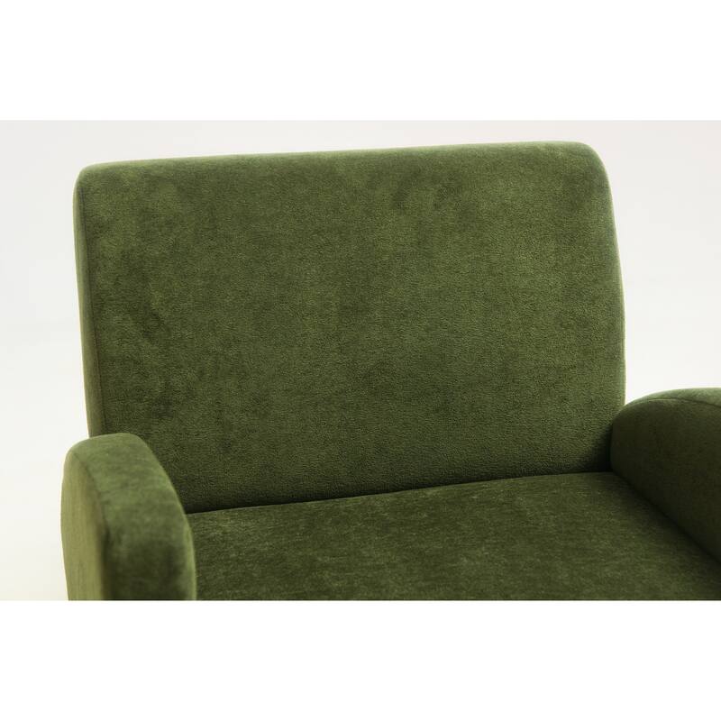Christopher Knight Home - Velvet Upholstered Accent Lounge Chair with Birch Wood Legs