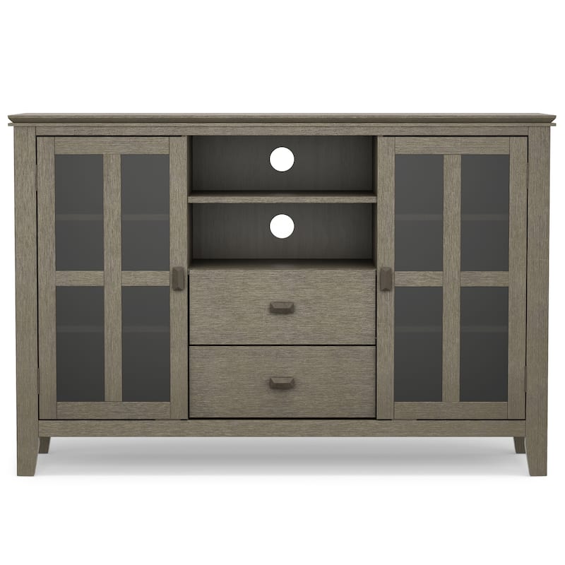 WYNDENHALL Stratford 53-inch Solid Wood TV Media Stand - 53 inch wide