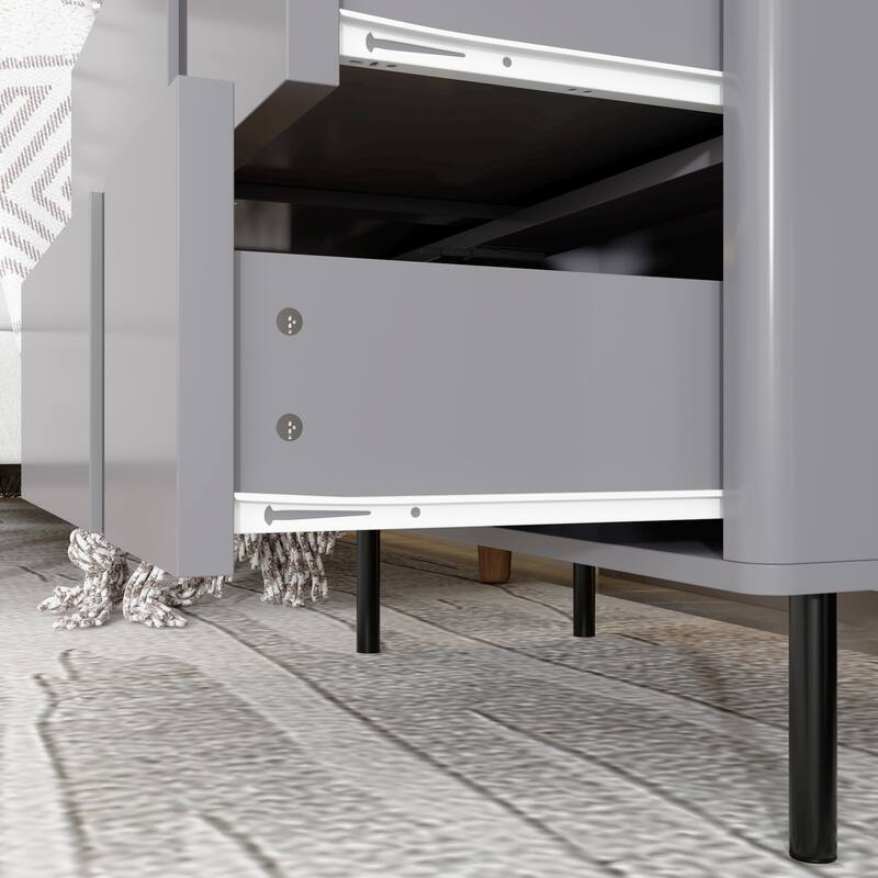 Wooden Chest with Adjustable Metal Legs - Stylish Storage Essential
