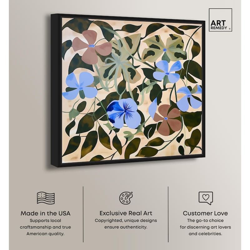 Rhythmic Blooms Canvas by Art Remedy